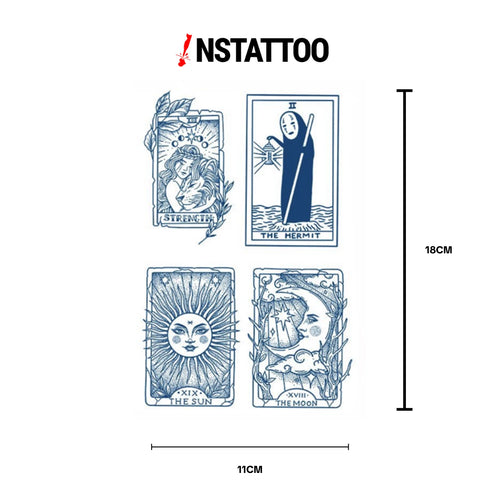 (4 Dövme) Spirited Away - Yarı Kalıcı Dövme