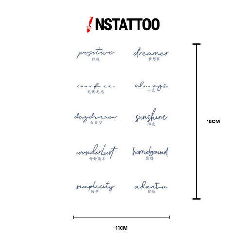 (10 Dövme) Sunshine - Yarı Kalıcı Dövme