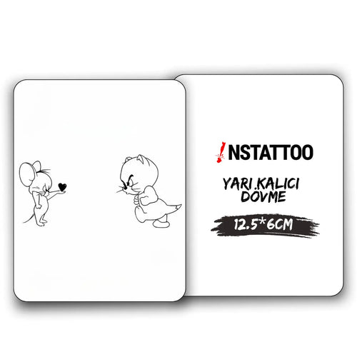 (Özel) Tom&Jerry - Yarı Kalıcı Dövme
