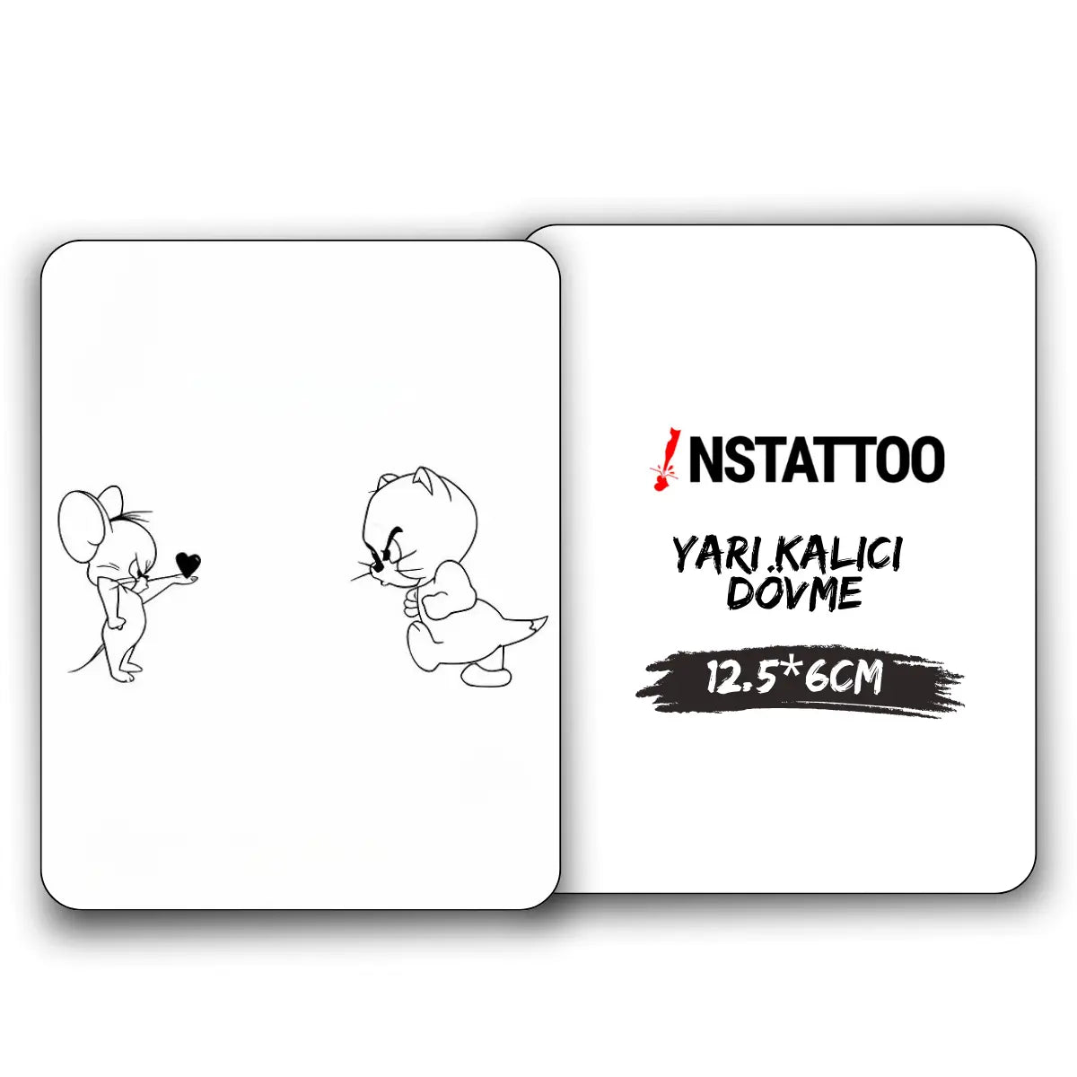 (Özel) Tom&Jerry - Yarı Kalıcı Dövme