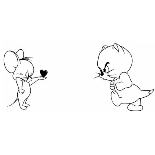 (Özel) Tom&Jerry - Yarı Kalıcı Dövme