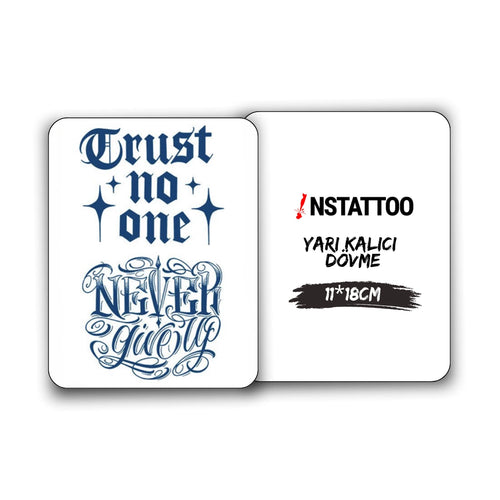(2 Dövme) Trust - Yarı Kalıcı Dövme