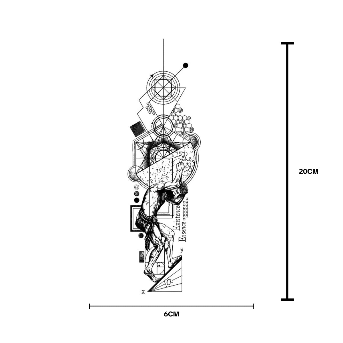 (Özel Tasarım) Vinci - Yarı Kalıcı Dövme