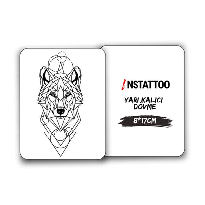(Özel Tasarım) Wolfy - Yarı Kalıcı Dövme