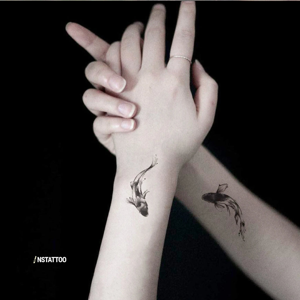 (Özel Tasarım) Ying-Yang - Yarı Kalıcı Dövme