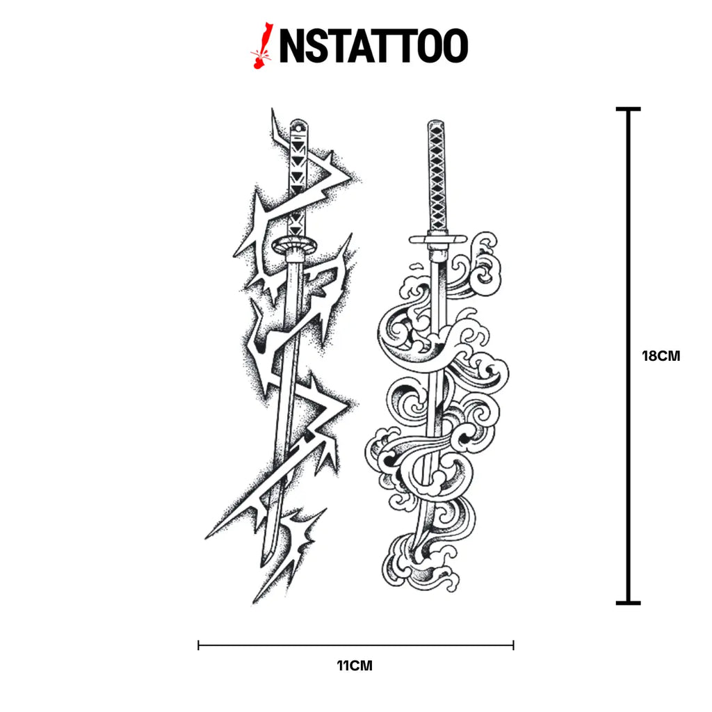(DS) Zenitsu-Giyu - Yarı Kalıcı Dövme